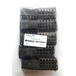 Годівниця фарбована прямокутна фідерна, метал, вага 90г